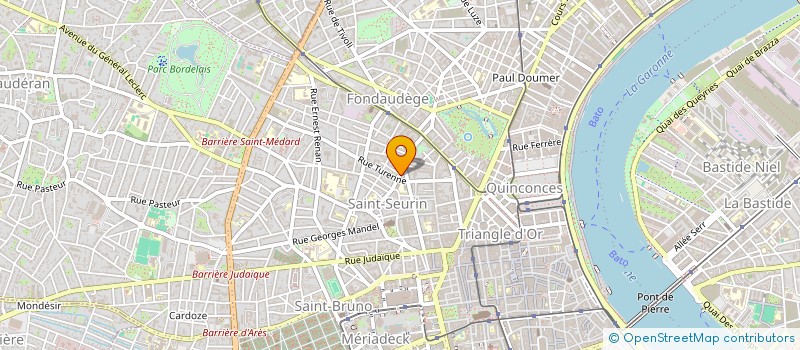 localisation de l'entreprise SCM CUTIS à BORDEAUX