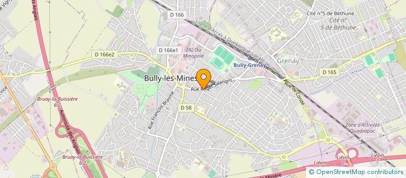 localisation de l'entreprise SCM CUVELLIEZ MUCIN ALLARD à BULLY-LES-MINES