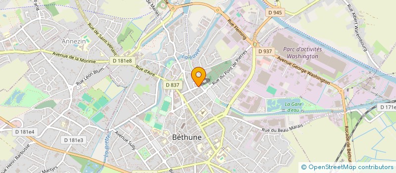 localisation de l'entreprise SCM CVMED à BETHUNE