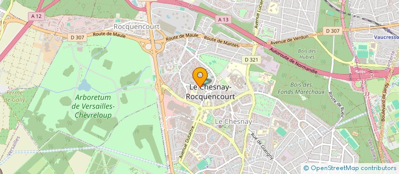 localisation de l'entreprise SCM D'ANESTHESIE DU CMC PARLY II à LE CHESNAY-ROCQUENCOURT