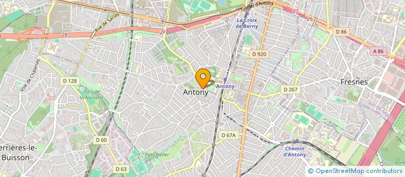 localisation de l'entreprise SCM D ANTONY à ANTONY