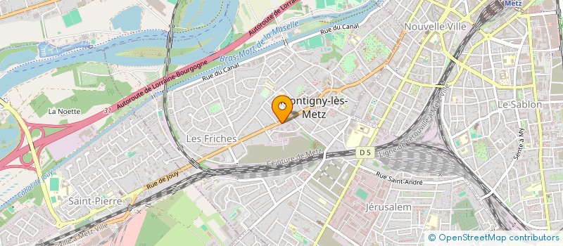 localisation de l'entreprise SCM D'APRILE-GERARD à MONTIGNY-LES-METZ