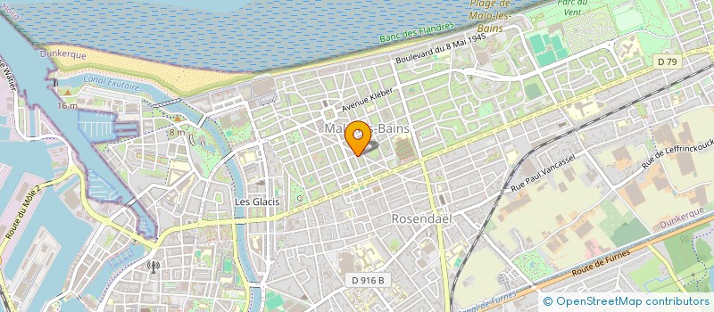 localisation de l'entreprise SCM D ARRAS-KYNDT à DUNKERQUE