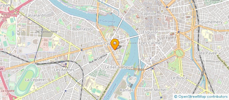 localisation de l'entreprise SCM D'AVOCATS DU 17 RUE DES TEINTURIERS à TOULOUSE
