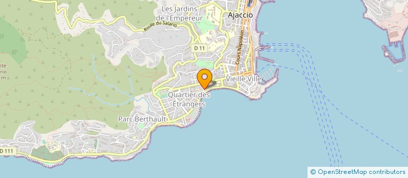 localisation de l'entreprise SCM D'AVOCATS DU 4 RUE MERIMEE à AJACCIO