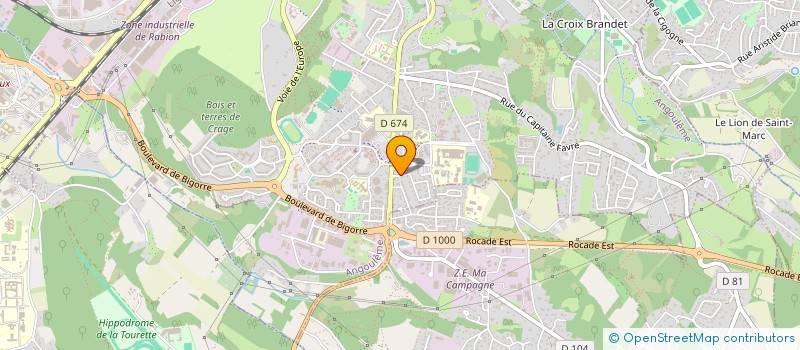 localisation de l'entreprise SCM D EXPERTISES MEDICALES à ANGOULEME