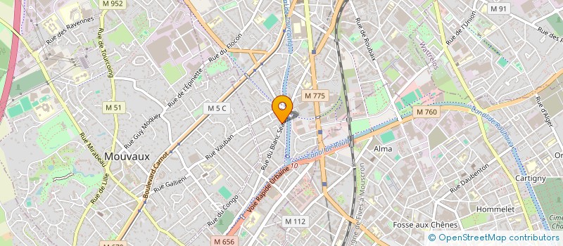 localisation de l'entreprise SCM D.G. BLANC SEAU  TOURCOING