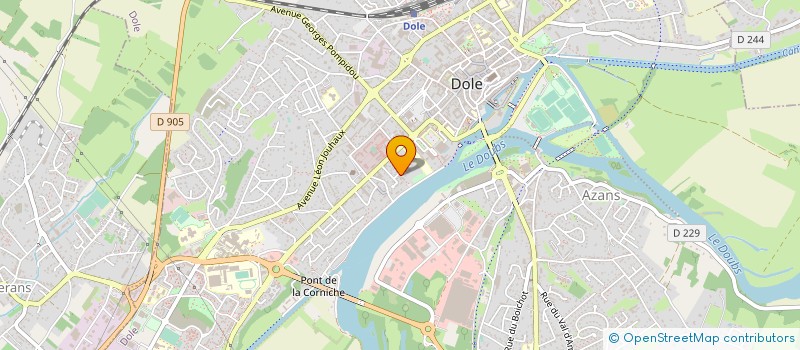 localisation de l'entreprise SCM D'INFIRMIERES DOLE à DOLE