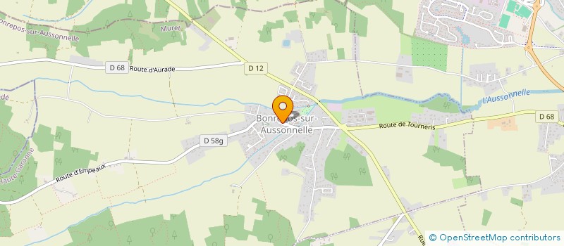 localisation de l'entreprise SCM D'INFIRMIERS ANTINEA  BONREPOS-SUR-AUSSONNELLE