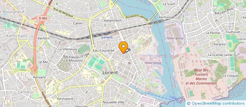 localisation de l'entreprise SCM D'INVESTISSEMENT OPHTALMOLOGIE à LORIENT