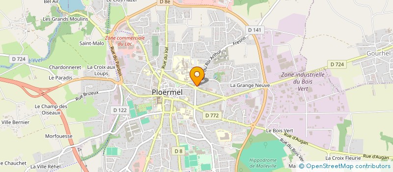 localisation de l'entreprise SCM D'OPHTALMOLOGIE  PLOERMEL