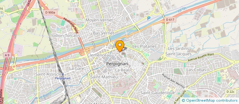 localisation de l'entreprise SCM D OSTEOPATHES LE ROUX PRIMOT  PERPIGNAN