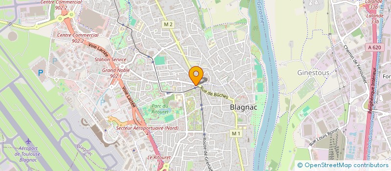 localisation de l'entreprise SCM D.PUMA ET B.FABRISSIN  BLAGNAC