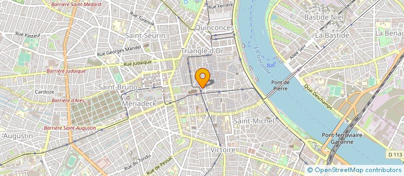 localisation de l'entreprise SCM DABIS RECEVEUR à BORDEAUX