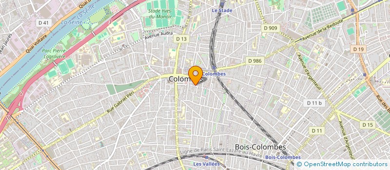localisation de l'entreprise SCM DADORA à COLOMBES
