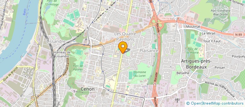 localisation de l'entreprise SCM DANSLESDENTS  CENON