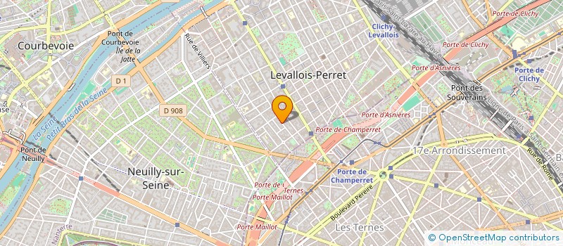 localisation de l'entreprise SCM DANTON PILD à LEVALLOIS-PERRET