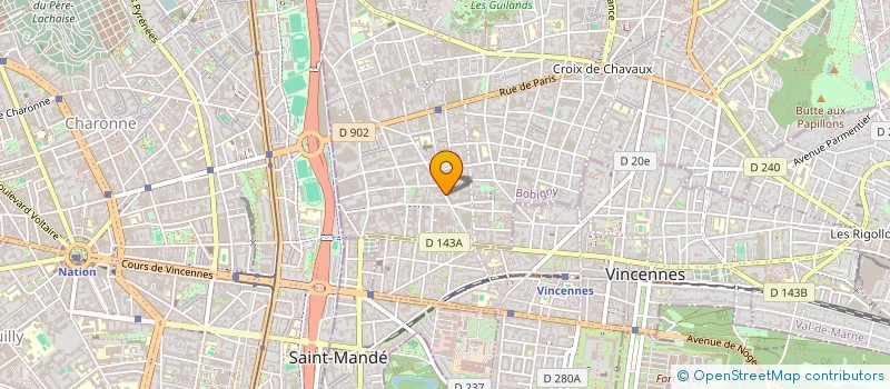 localisation de l'entreprise SCM DARIDA NICLEMAFACE  MONTREUIL