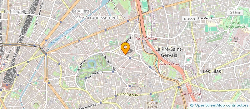 localisation de l'entreprise SCM DAVID D'ANGERS  PARIS