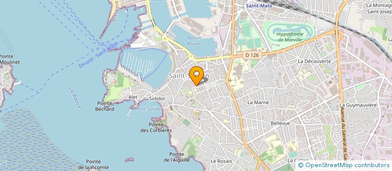 localisation de l'entreprise SCM DAVY POUJADE  SAINT-MALO