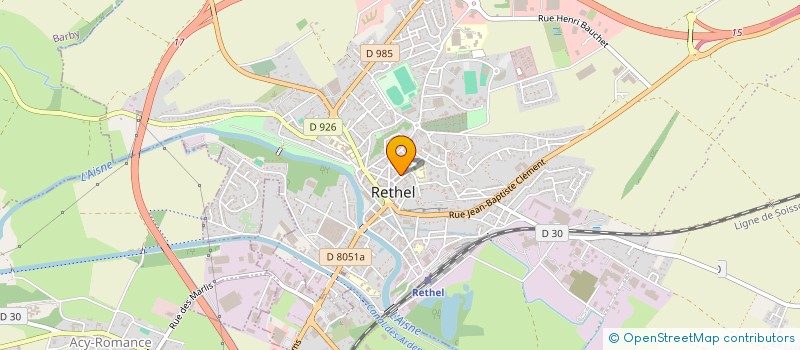 localisation de l'entreprise SCM DE CAEN à RETHEL