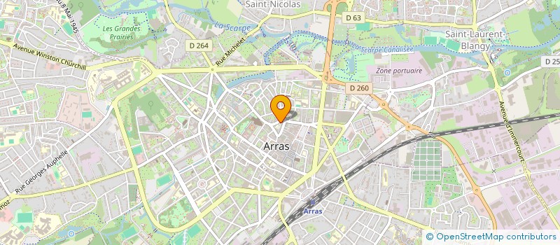 localisation de l'entreprise SCM DE CARDIOLOGIE ARTESIENNE à ARRAS