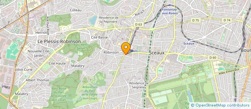 localisation de l'entreprise SCM DE CARDIOLOGIE DES 4 CHEMINS à SCEAUX