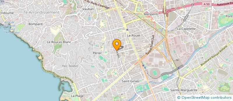 localisation de l'entreprise SCM DE CARDIOLOGIE PARADIS à MARSEILLE