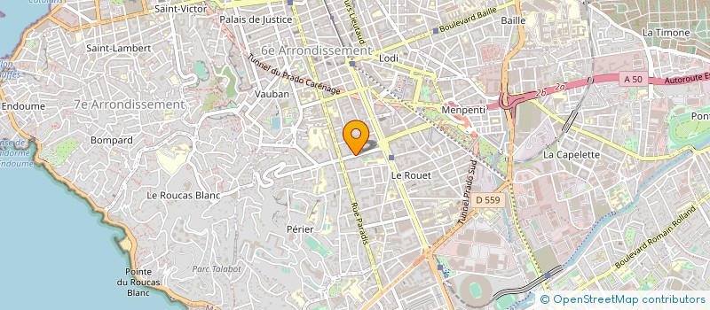 localisation de l'entreprise SCM DE CHIRURGIENS DENTISTES 48 PERIER à MARSEILLE