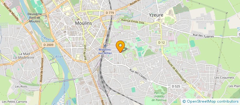 localisation de l'entreprise SCM DE CHIRURGIENS-DENTISTES CHAIGNEAU-DOUBRE à YZEURE