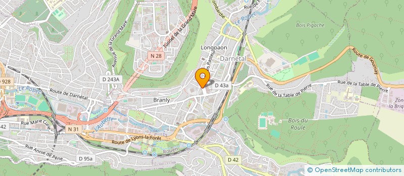 localisation de l'entreprise SCM DE CHIRURGIENS-DENTISTES GURAU & KOTOV  DARNETAL