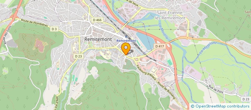 localisation de l'entreprise SCM DE GEOMETRES EXPERTS   GEO INFRA  REMIREMONT