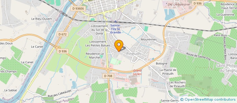 localisation de l'entreprise SCM DE GEOMETRES LECMAR  PORT-SAINTE-FOY-ET-PONCHAPT