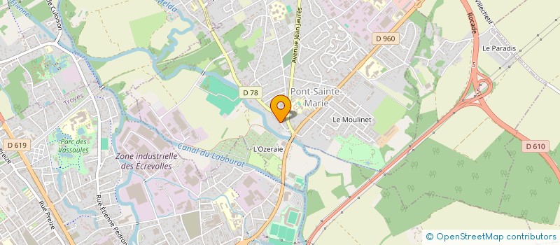 localisation de l'entreprise SCM DE KINE & BALNEOTHERAPIE STE COLETTE  PONT-SAINTE-MARIE