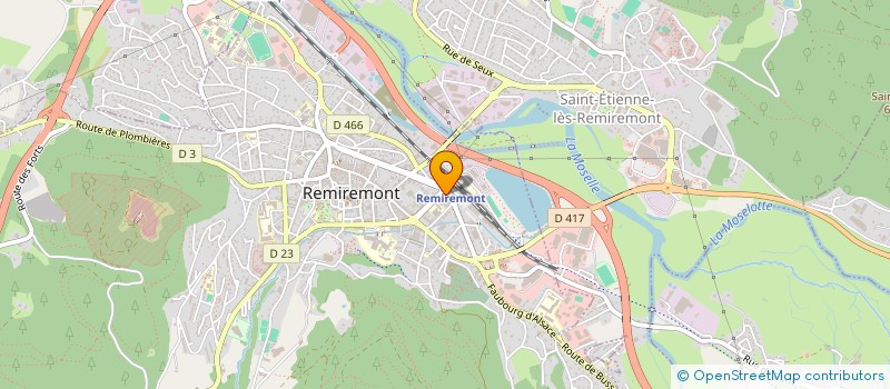 localisation de l'entreprise SCM DE KINESITHERAPIE DE LA GARE à REMIREMONT