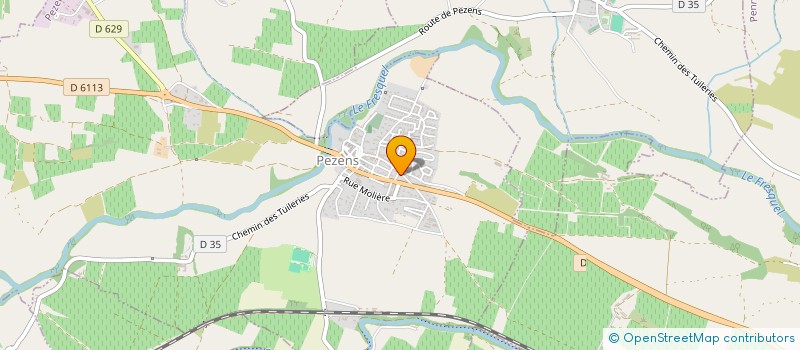 localisation de l'entreprise SCM DE KINESITHERAPIE DE PEZENS  PEZENS