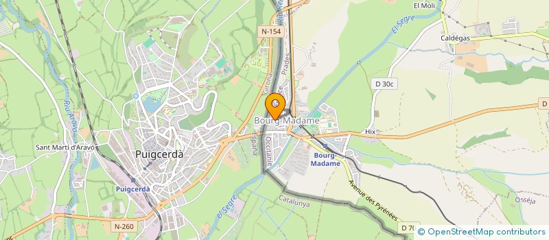 localisation de l'entreprise SCM DE KINESITHERAPIE ESCANDE  BOURG-MADAME