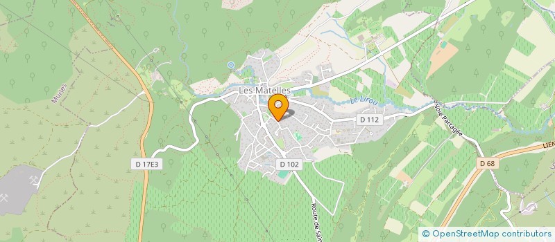 localisation de l'entreprise SCM DE KINESITHERAPIE ET BALNEO THERAPIE LES MOULIERES  LES MATELLES