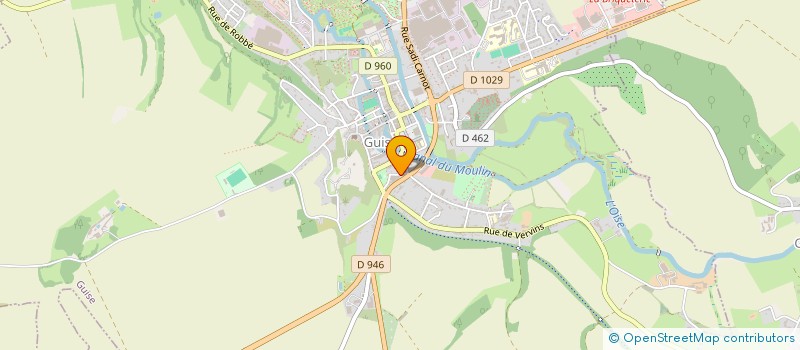 localisation de l'entreprise SCM DE KINESITHERAPIE SADI CARNOT à GUISE