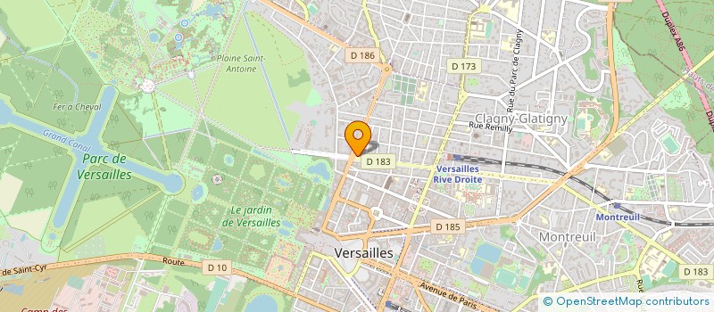 localisation de l'entreprise SCM DE L ANGLE ROYAL à VERSAILLES