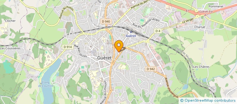 localisation de l'entreprise SCM DE L AVENUE GAMBETTA à GUERET