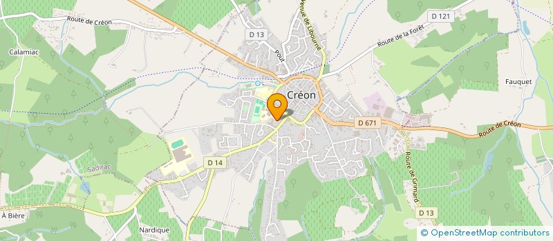 localisation de l'entreprise SCM DE L ENTRE DEUX MERS  CREON