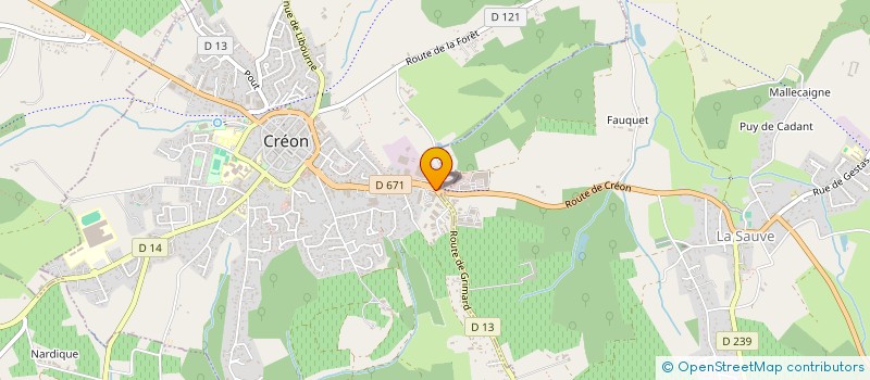 localisation de l'entreprise SCM DE L'ENTRE-DEUX-MERS  CREON