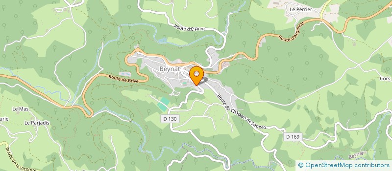 localisation de l'entreprise SCM DE L'ESPACE KINE DE BEYNAT  BEYNAT