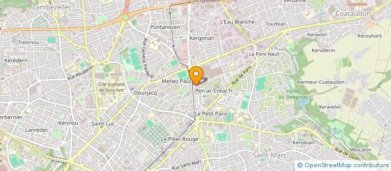 localisation de l'entreprise SCM DE L'IROISE à BREST
