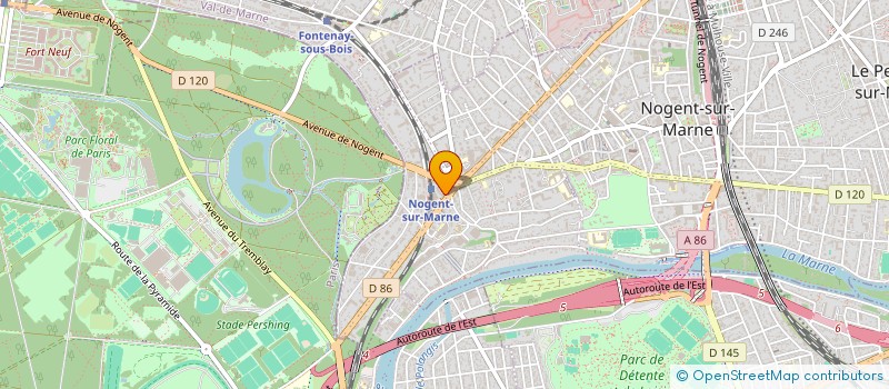 localisation de l'entreprise SCM DE L'OREE DU BOIS à NOGENT-SUR-MARNE