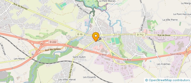 localisation de l'entreprise SCM DE LA BAIE à YFFINIAC