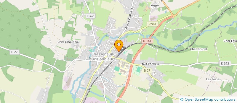 localisation de l'entreprise SCM DE LA BONNIEURE à CHASSENEUIL-SUR-BONNIEURE