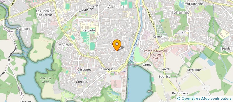 localisation de l'entreprise SCM DE LA BRISE à VANNES