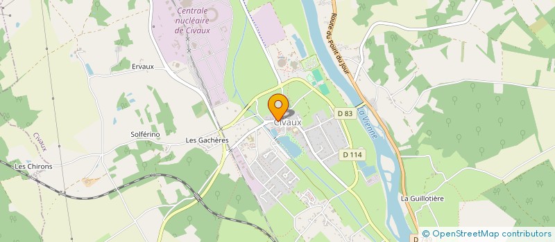 localisation de l'entreprise SCM DE LA CROCHE  CIVAUX